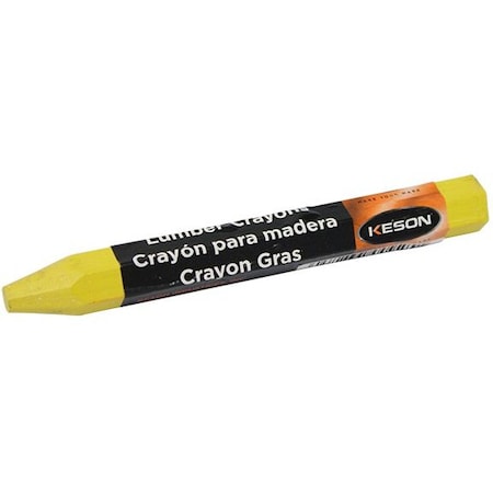 The Brush Man Lumber Crayon - Yellow, Fade & Weather-Resistant, 12PK MARKING CRAYONY